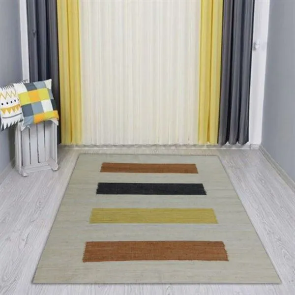 سجاد ارتسان 230X150 سم حياكة يدوية - بيج ومتعدد الالوان