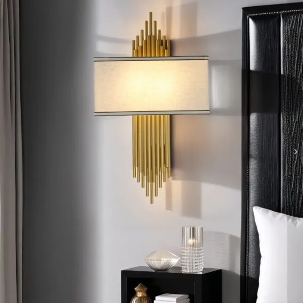 إبليك جداري نيوكلاسيك - ذهبي وابيض