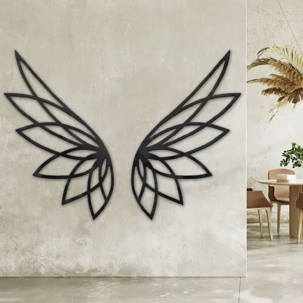 ديكور جداري بتصميم اجنحة - قطعتين