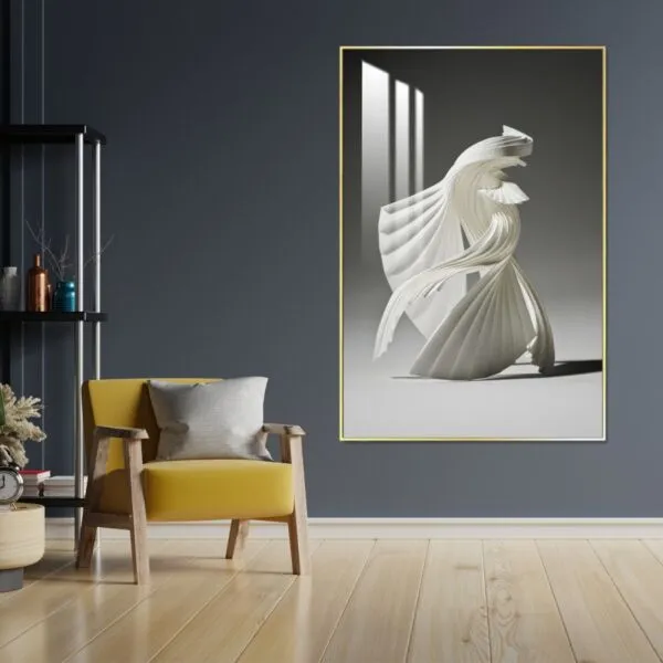 لوحة جدارية مودرن مع اطار - 80x120 سم
