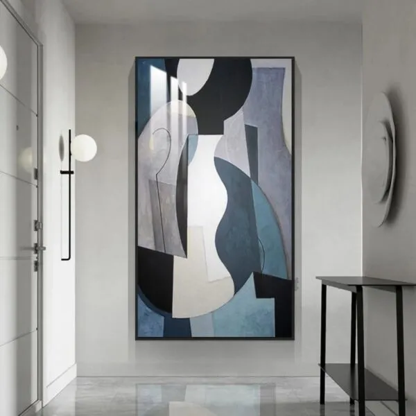 لوحة جدارية الرسم التجريدي - 80x120 سم