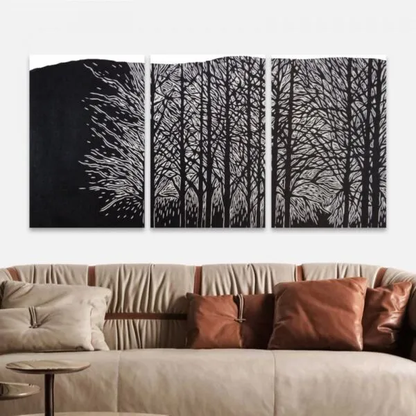 لوحة قماشية تريز ان داركنس 60x40 سم - 3 قطع