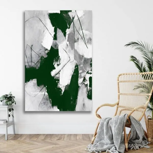 لوحة ديكور قماشية بتصميم رسم تجريدي سواي