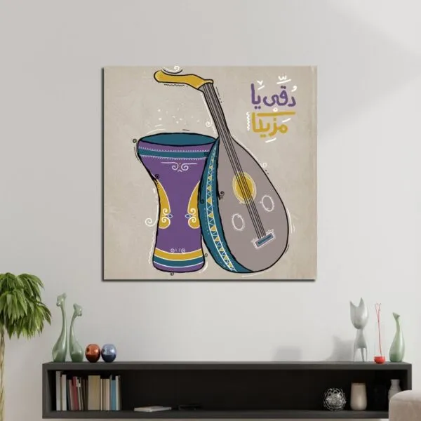 لوحة قماشية بتصميم بوب ارت سولين