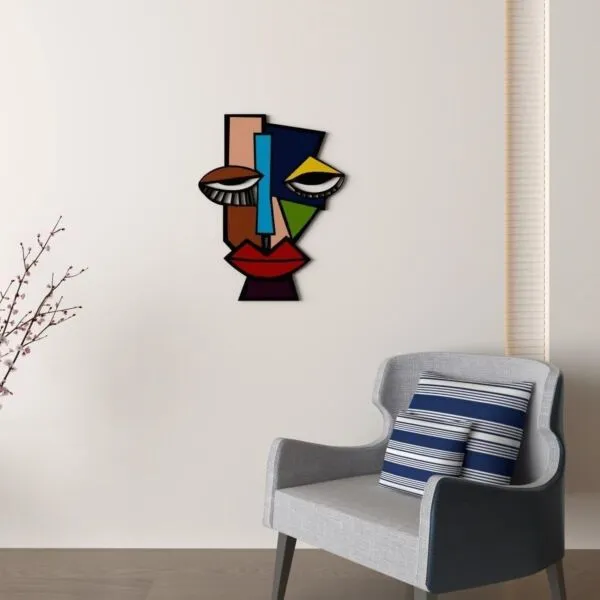 ديكور جداري خشبية بتصميم الفن التجريدي جيمي