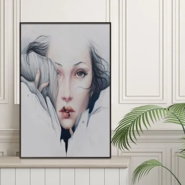 لوحة قماشية مودرن سايلنس - 80x120 سم