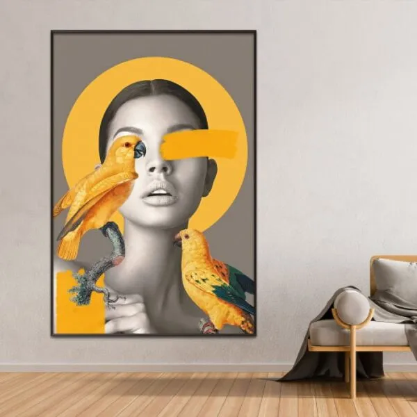 لوحة وومن اند بيردز - 80x120 سم