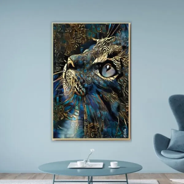 لوحة قماشية كات ليترز مودرن - 80x120 سم