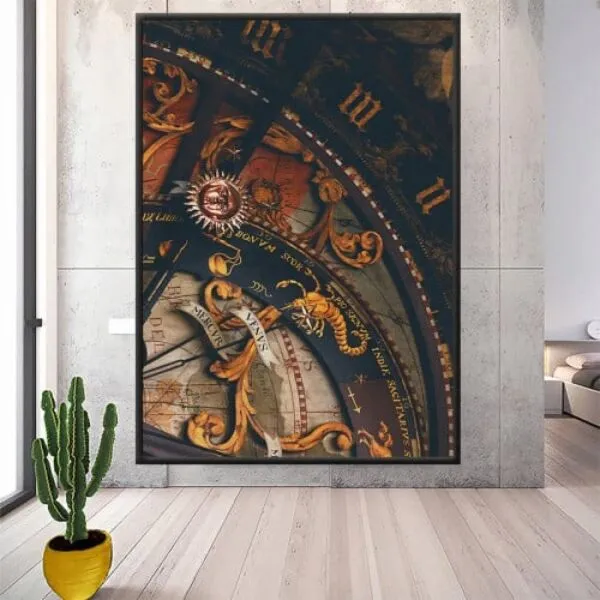 لوحة قماشية اولد كلوك - 80x120 سم