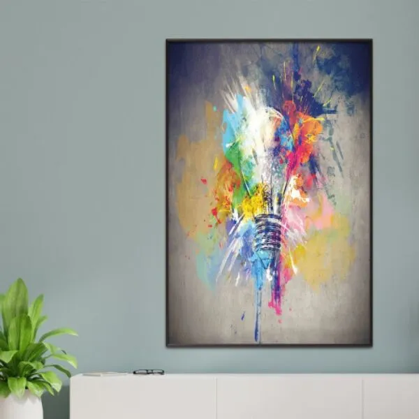 لوحة قماشية كولور لامب - 80x120 سم