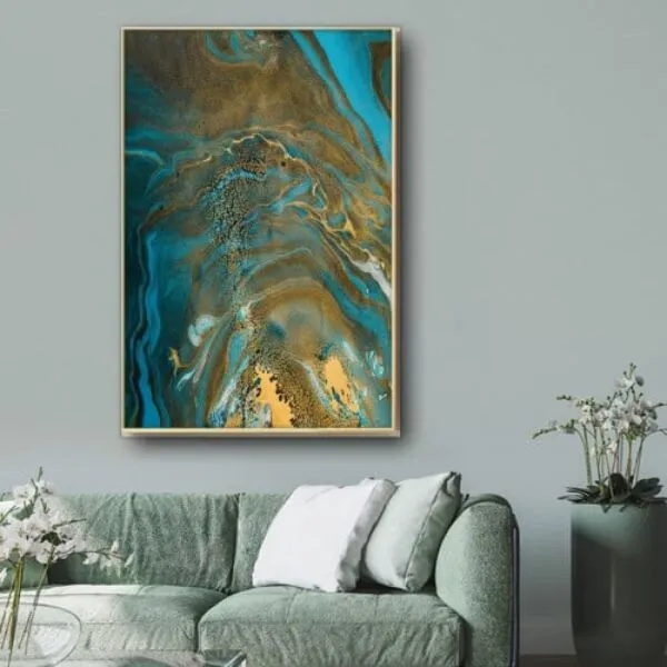 لوحة قماشية مودرن ويفز - 80x120 سم