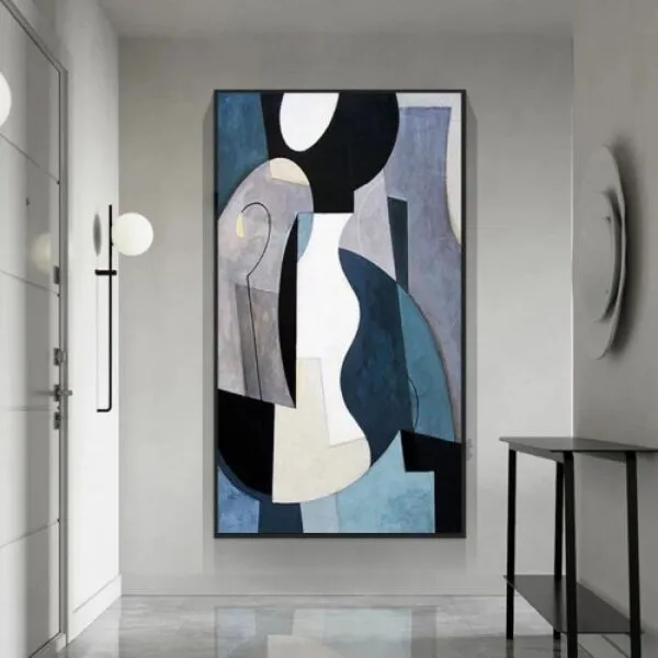 لوحة قماشية بتصميم مودرن ارت - 80x120 سم