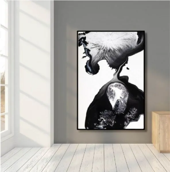 لوحة قماشية بتصميم مودرن سبيلت - 80x120 سم