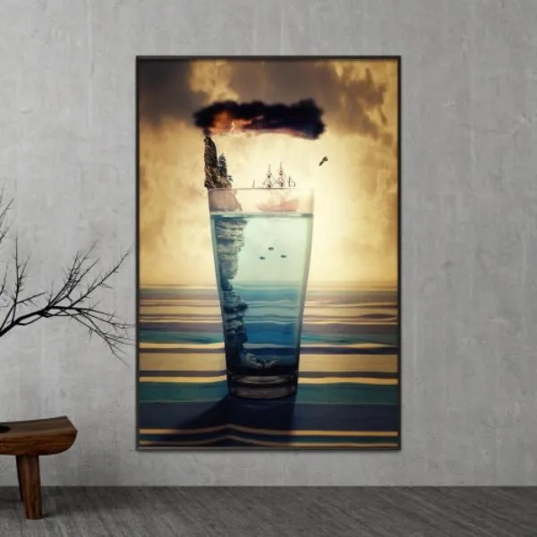 لوحة قماشية بيور ووتر - 80x120 سم
