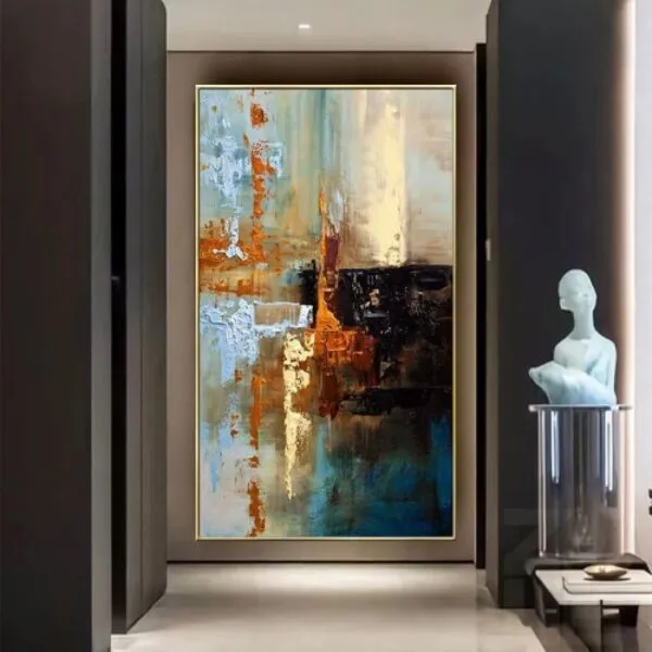 لوحة مودرن تجريدية - 80x120 سم