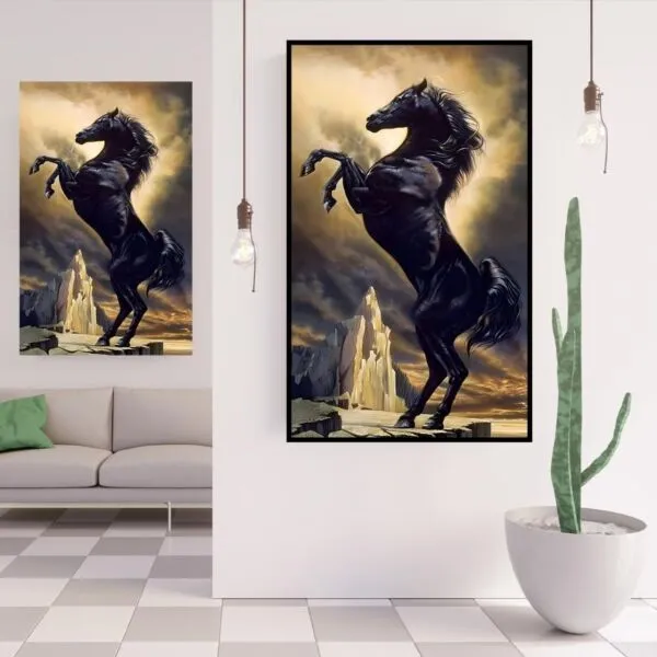 لوحة جدارية خيل الاصيلة