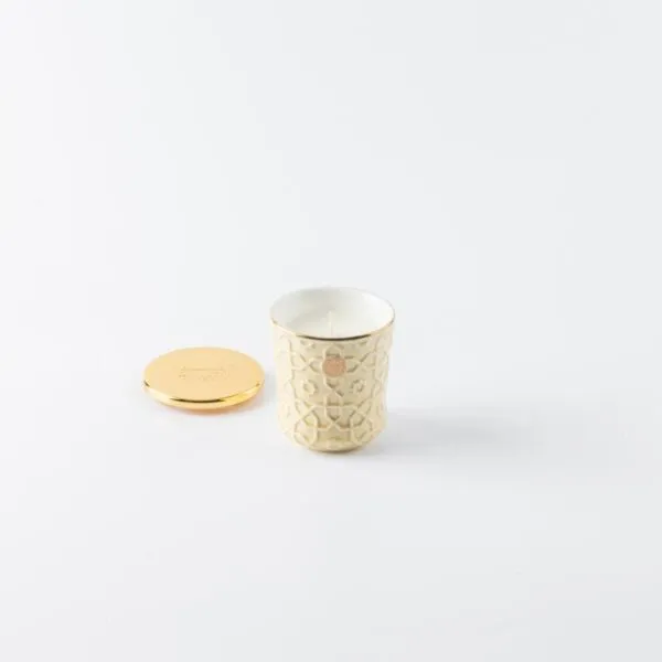 شمعة صغيرة معطرة فاخرة من روزيت - عاجي