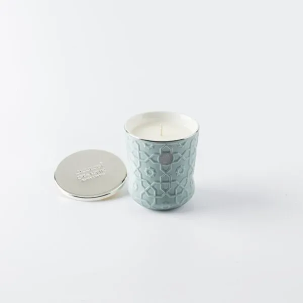 شمعة معطرة فاخرة كبيرة من روزيت - أزرق
