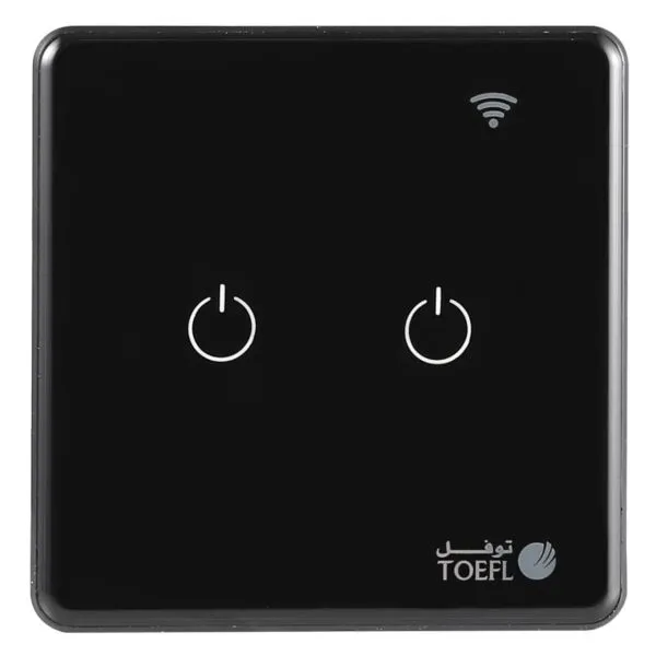 مفتاح الذكي ثنائي تحكم عن بعد WiFi توفل - اسود