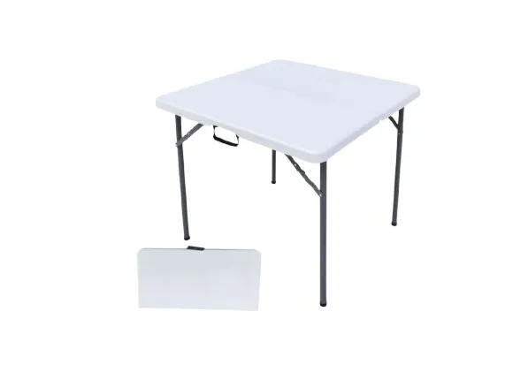 طاولة فايبر مربعة قابلة للطي  86x86x74 ابيض 
