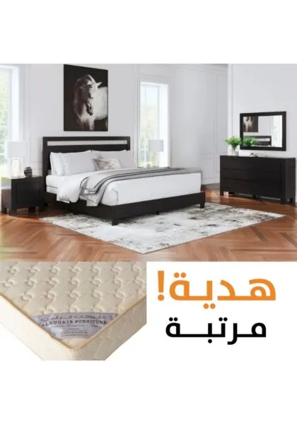 طقم غرفة نوم كاستينر كينغ 8 قطع 203X193 سم مع مرتبة