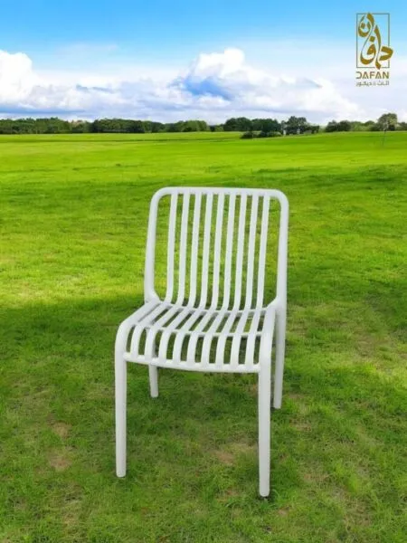 كرسي مفرد خارجي لون ابيض