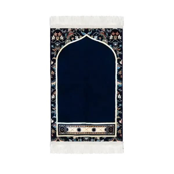 سجادة مستوحاة من محراب إمام الحرم - مبطنة 70×110 سم - 8 مل