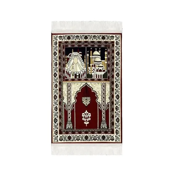 سجادة مستوحاة من نقوش السجاد الكلاسيكي - مبطنة 70×110 سم - 8 مل