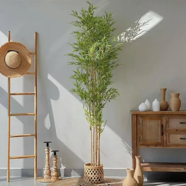شجرة صناعية بامبو ارتفاع 210 سم - اخضر