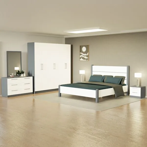 طقم غرفة نوم كينج 5 قطع فيجو - 180x200 سم