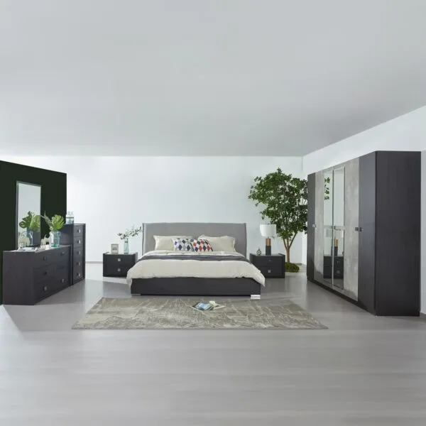 طقم غرفة نوم سوبر كينج 5 قطع نيو سمارت من كامبريدج - 200x200 سم