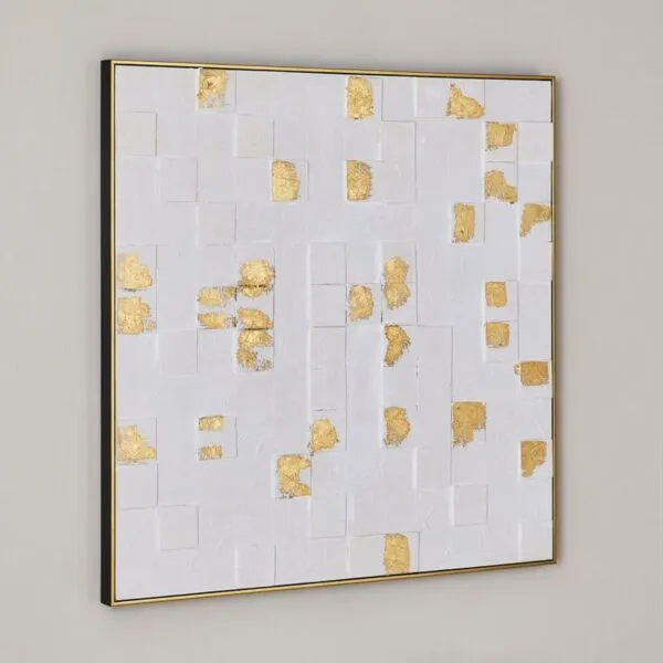 زينة حائط مؤطرة ثلاثية الأبعاد من وولمر - 102x102 سم