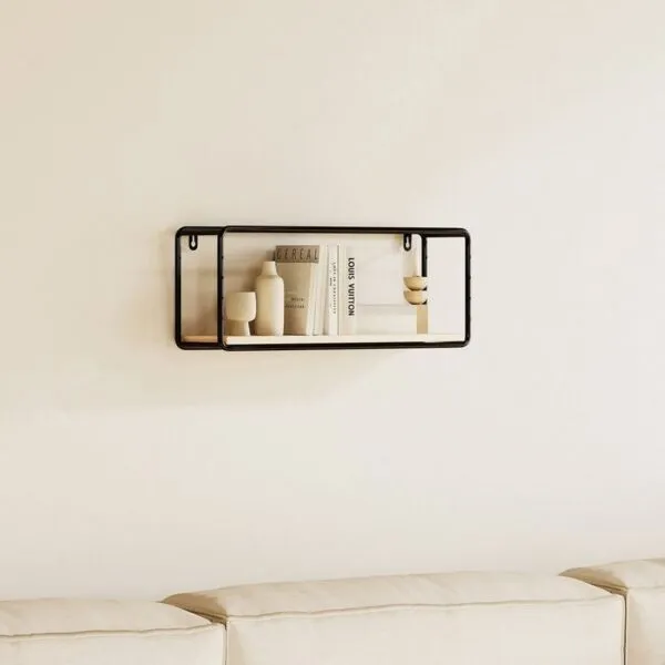 رف معدن مستطيل طابق واحد من إيربان - 40x10x15 سم