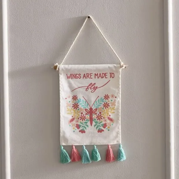ديكور حائط بطبعات قطن من فلاترباي - 21x27 سم