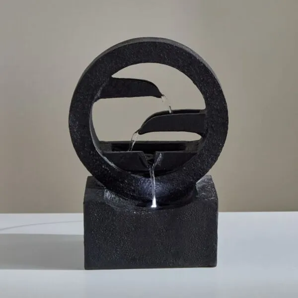 نافورة تجريدية إل إي دي من سيرين - 25x15x33 سم