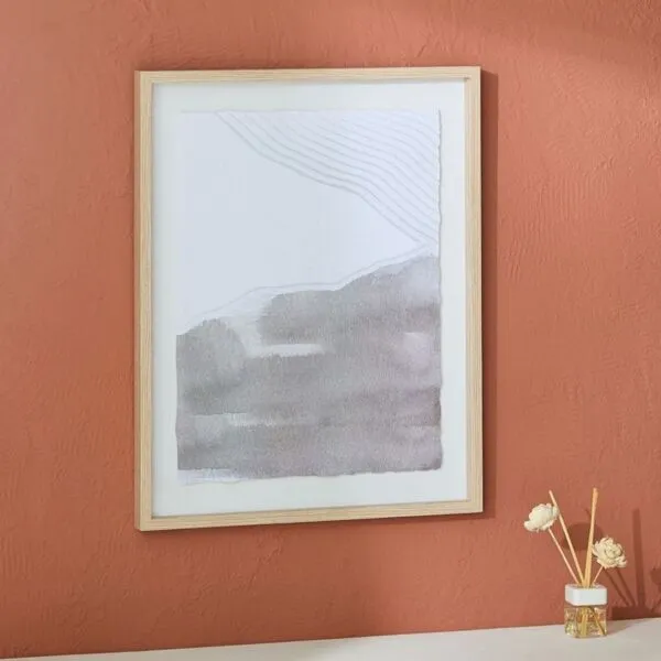 لوحة مؤطرة بارزة الملمس من ريناتا - 40x50 سم -  - مستطيل