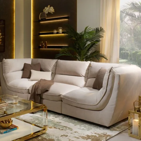 بابل كنب ثلاثة مقاعد - بيج