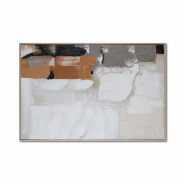 لوحة جدارية مودرن برواز خشبي ظاهر 120x80سم