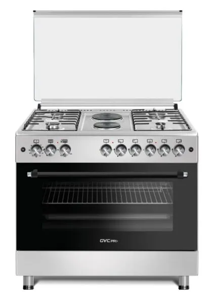 فرن غاز 6 عيون تركي 4 غاز و 2 كهربا - 90X60 جي في سي برو GVC-428