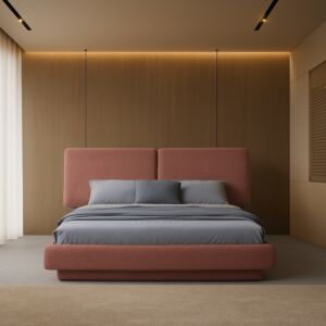 سرير بوكليه كينغ اسوار 180x200 سم - احمر